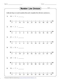 Image result for 2nd Grade Division Using a Number Line