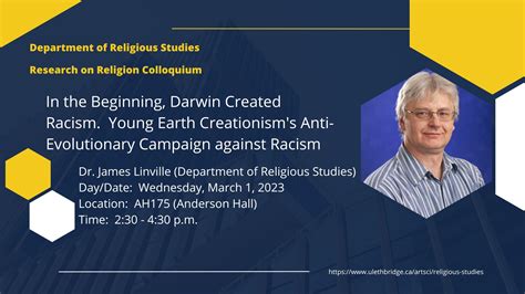 In the Beginning, Darwin Created Racism. Young Earth Creationism's Anti-Evolutionary Campaign ...