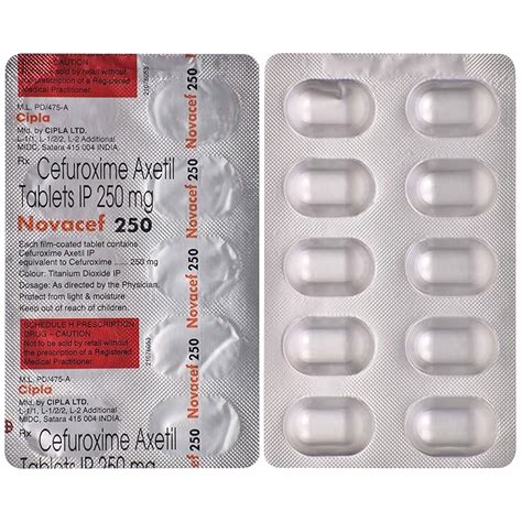 Novacef 250 - Strip of 10 Tablets : Amazon.in: Health & Personal Care