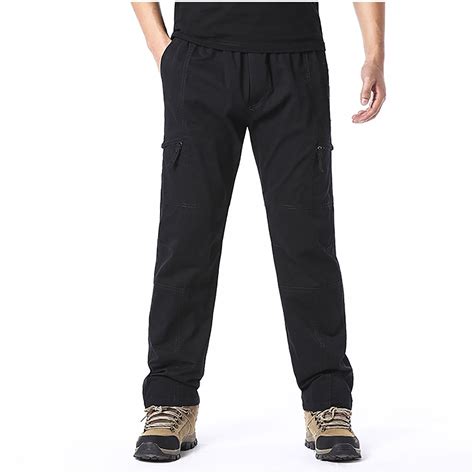 snilers Big and Tall Cargo Pants Men Elastic Waist Straight Leg Khaki ...