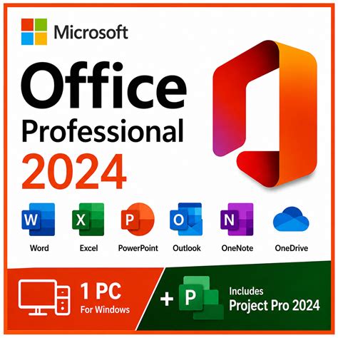 MICROSOFT BUNDLE pro: Microsoft Office Professional 2024 + Project Pro ...