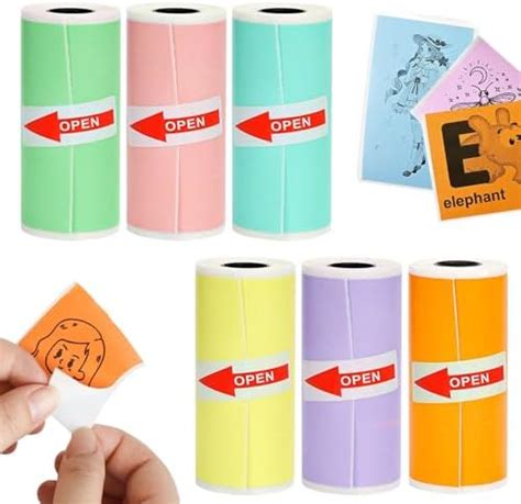 Seznik Sticky Adhesive 2 Inch Thermal Paper Rolls, Continuous 57mm ...