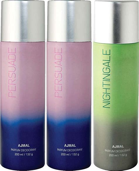 Buy AJMAL 2 MAGNETIZE & NIGHTINGALE DEODORANT PACK OF 3 DEODORANTS ...