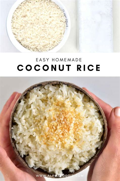 How to Cook the Perfect Coconut Rice - Alphafoodie