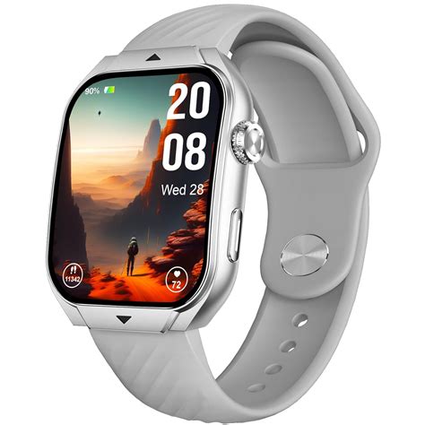 beatXP Unbound Curv 1.96” 3D Curved AMOLED Bluetooth Calling Smart ...