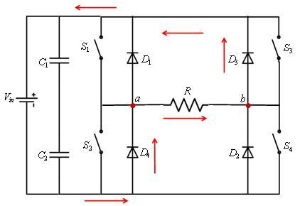 Figure 10a : Current flow in case 1
