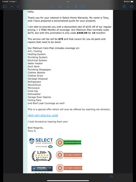 SelectHomeWarranty Reviews - 966 Reviews of Selecthomewarranty.com ...