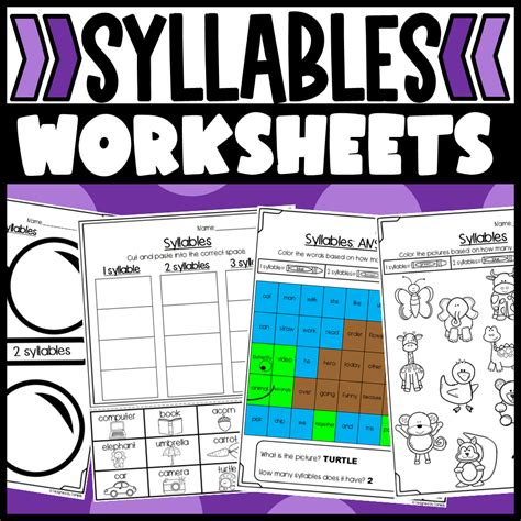 Syllables Worksheet Solved 的图像结果