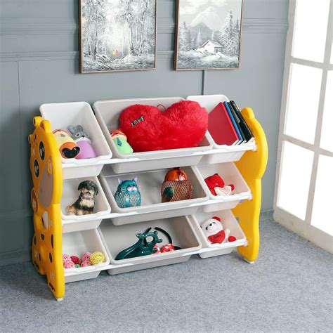 The Tickle Toe Plastic Kids Multifunctainal Book Toy Organizer Storage ...