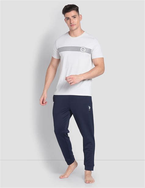 Buy Men High Stretch AJ001 Active Joggers - Pack Of 1 Blue|U.S. Polo ...