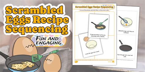 Scrambled Eggs Recipe Sequencing Worksheet
