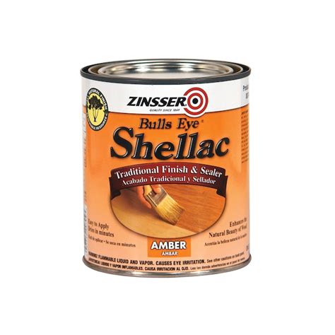 Zinsser Bulls Eye Amber Brown Flat Alcohol-based Interior Shellac (1 ...