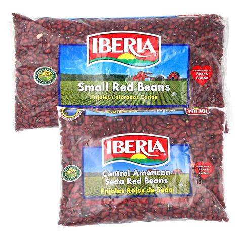 Amazon.com : Iberia Small Red Beans, 4 lb + Iberia Seda Beans 1.5 lbs ...