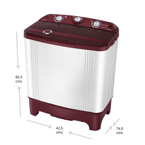 Kelvinator 6.5 kg Top Loading Semi-Automatic Washing Machine, KWS-A650CR