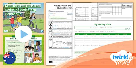Y5 Health Making Healthy & Safe Choices: Reducing Sedentary Behaviour
