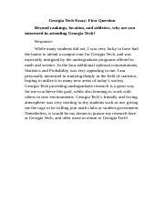 Georgia Tech Essay Examples 的图像结果