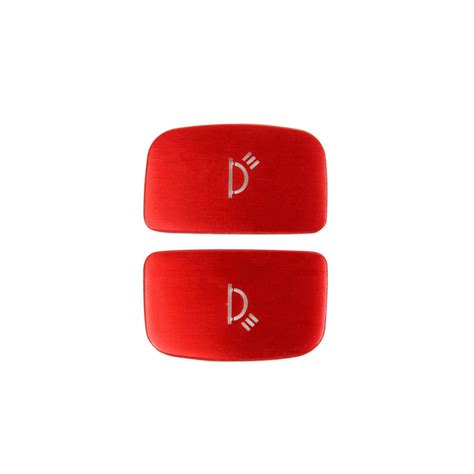 Korlot Aluminium Alloy Red Push Button Key Patch Cover Trim for 2019 ...
