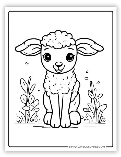 42 Lamb Coloring Pages (Free PDF Printables) - Simply Love Coloring