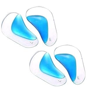 EARTHCONE Arch Support Gel Insoles Fits for Flat Feet & Plantar ...