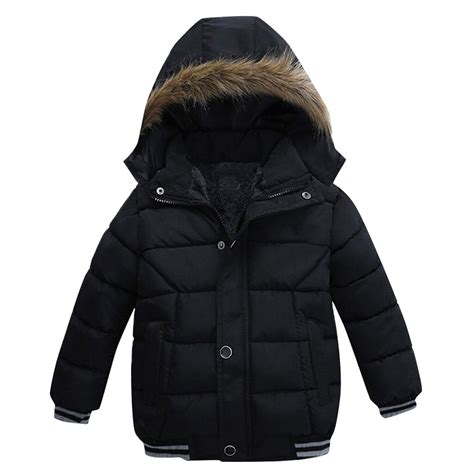 Little Boys Coat Children Winter Hooded Fashion Kids Warm Clothes ...