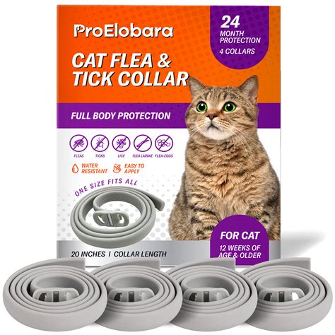 Cat Flea Tick Prevention Collar: Nature Flea Collar for Cats Fleas ...
