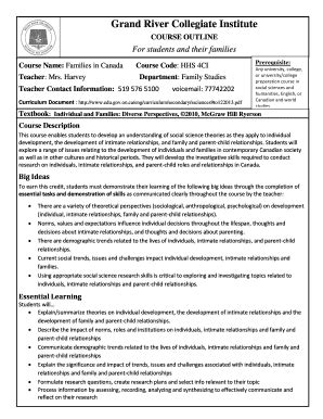 Fillable Online Guidance (Grand River Collegiate Institute) Fax Email ...