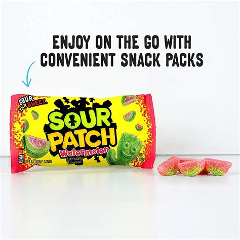Sour Patch Kids Gummy Watermelon Candy 2 Ounce Bag (pack Of 24) - Buy ...