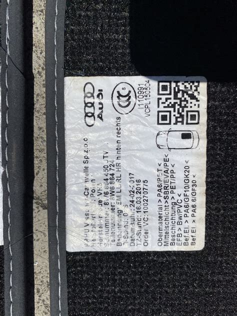 AUDI A5 NEW SHAPE SET OF FLOOR MATS - VolksAudi