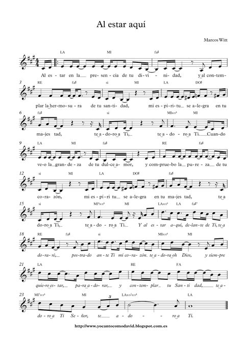 Al estar aquí | Yo canto como David