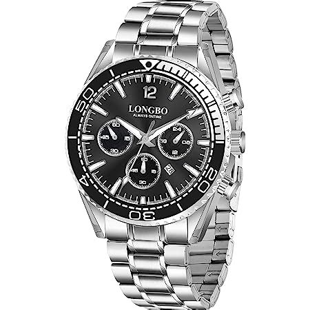 LONGBO Analog Business Casual Stainless Steel Decorative Subdials Watch ...