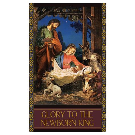 Giardino Series - Glory to the Newborn King Banner - Christian Expressions Bookstore & Gifts
