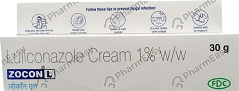 Zocon L 1 %W/W Cream (30): Uses, Side Effects, Price, Dosage ...