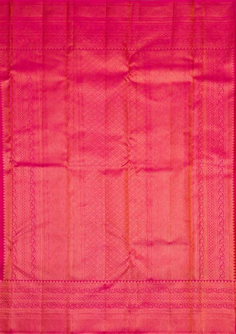 Buy Rani Pink Gold Zariwork Pure Silk Saree - Koskii