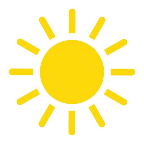 Sol. símbolo de clima cálido. | Vector Premium