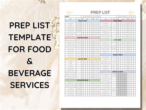 Free Kitchen Prep List Template - prntbl.concejomunicipaldechinu.gov.co