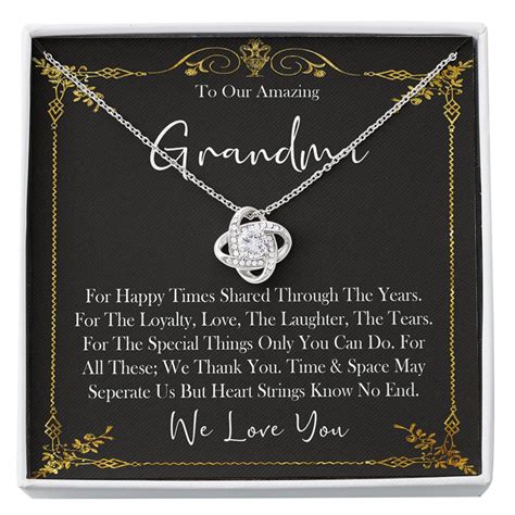 Grandmother Necklace, To Our Amazing Grandma Necklace, Gift For ...