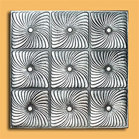 Antique Ceilings Inc - Prato Silver Black - Styrofoam Ceiling Tile ...