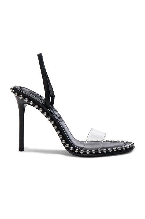 Alexander Wang Leather Nova Sandals in Black | FWRD