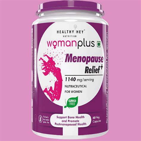 Buy Woman Plus Menopause Relief Postmenopausal Health 60 Veg Capsules ...