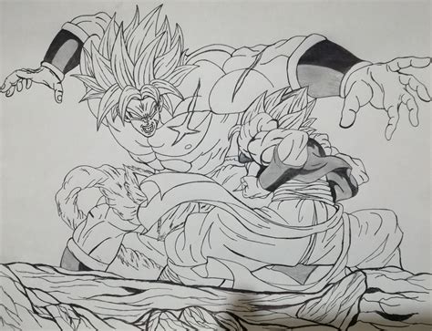 Gogeta Vs Broly Drawings