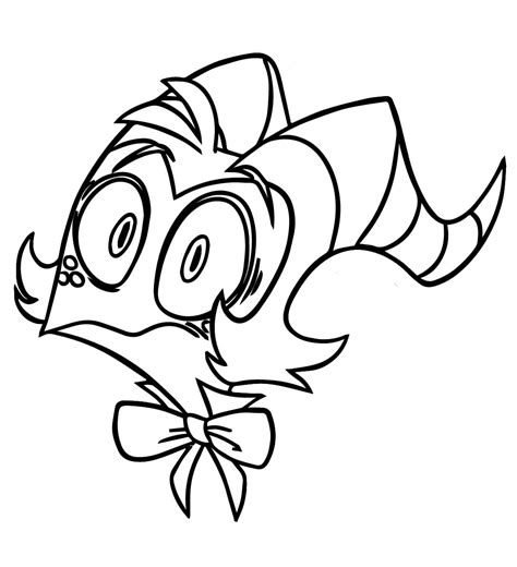 Moxxie Helluva Boss coloring page - Download, Print or Color Online for Free