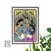 Buy Print Happy Family, Madhubani Painting, Father Mother Daughter ...