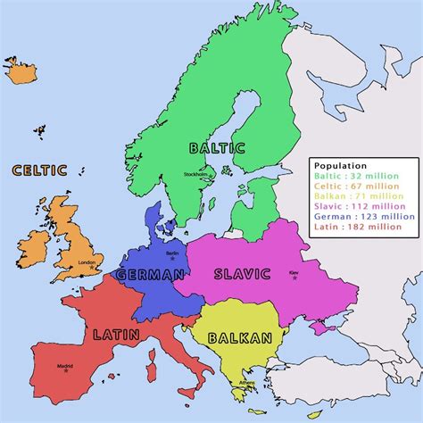 EUR (Historic) cultural regions | Geography map, History geography, Cartography map