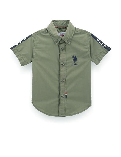 Boys Solid Short Sleeve Shirt – U.S. Polo Assn. India