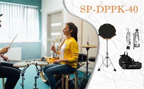 Softline Pro SP-DPPK-Kit 12" & 10 Corners Dumbed Drum Practice Pad Kit ...