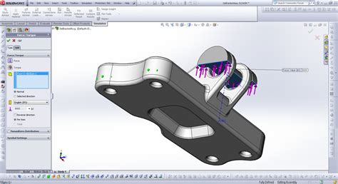 SolidWorks Stress Analysis Tutorial 的图像结果