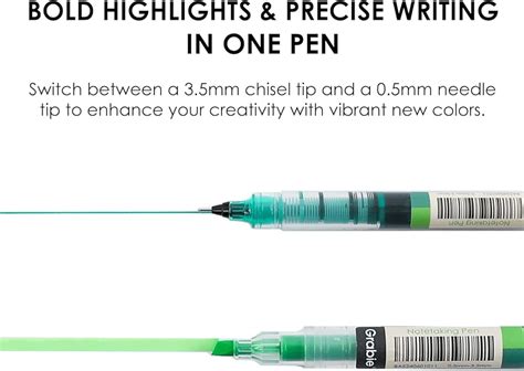 Grabie Dual Tip Notetaking Pens (3.5mm Chisel + India | Ubuy