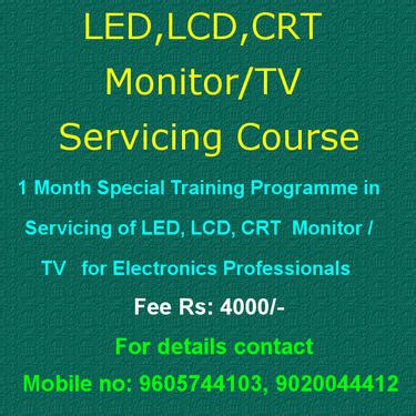 LCD, LED, CRT Monitor/TV Servicing Course - Professional Course In ...