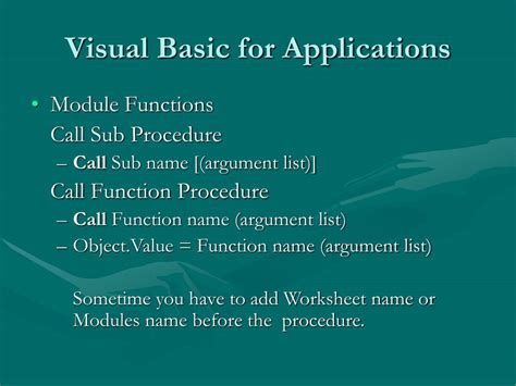 Image result for Visual Basic Function Call