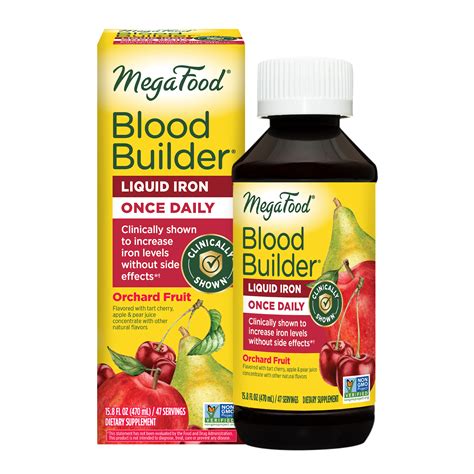 Liquid Iron Supplement | Blood Builder® Liquid Iron Once Daily | MegaFood